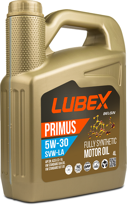 L034-1334-0404 LUBEX Синтетическое моторное масло PRIMUS SVW-LA 5W-30 SN C3 (4л)