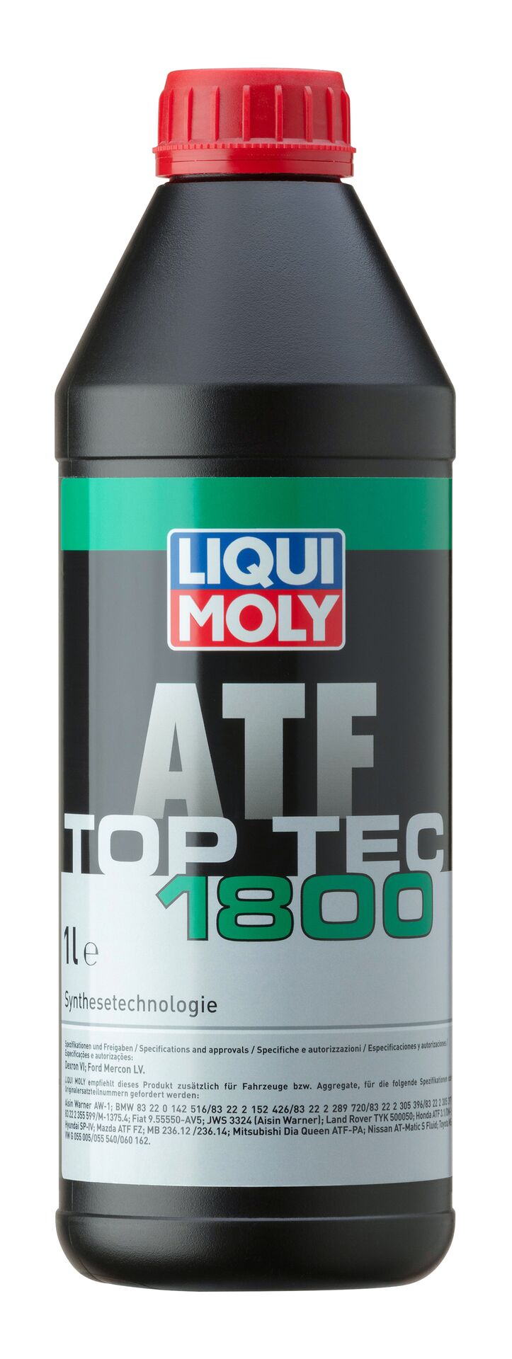 Трансмиссионные масла 3687 LiquiMoly НС-синтетическое трансмиссионное масло для АКПП Top Tec ATF 1800 1л 