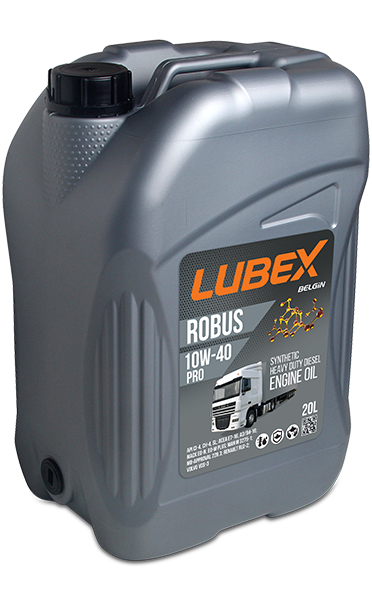 L019-0772-0020 LUBEX Синтетическое моторное масло ROBUS PRO 10W-40 CH-4/CI-4/SL A3/B4/E7 (20л)