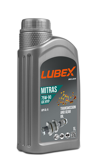 L020-0881-1201 LUBEX Полусинтетическое трансмиссионное масло MITRAS AX HYP 75W-90 GL-5 (1л)
