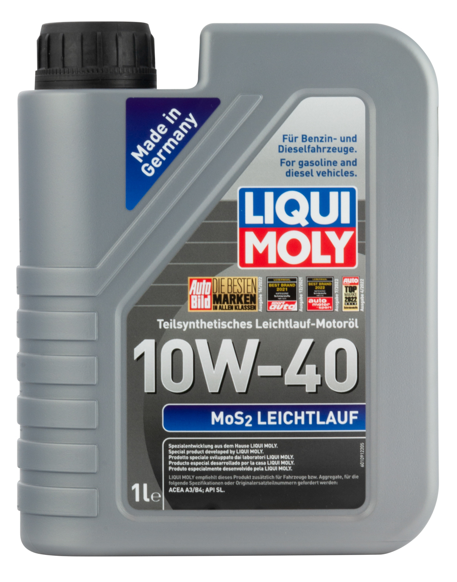  2626 LiquiMoly Полусинтетическое моторное масло MoS2 Leichtlauf 10W-40 1л 