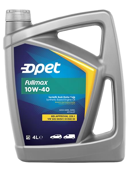 601214998 OPET Синтетическое моторное масло Fullmax 10W-40 CF/SL A3/B3/A3/B4 (4л)
