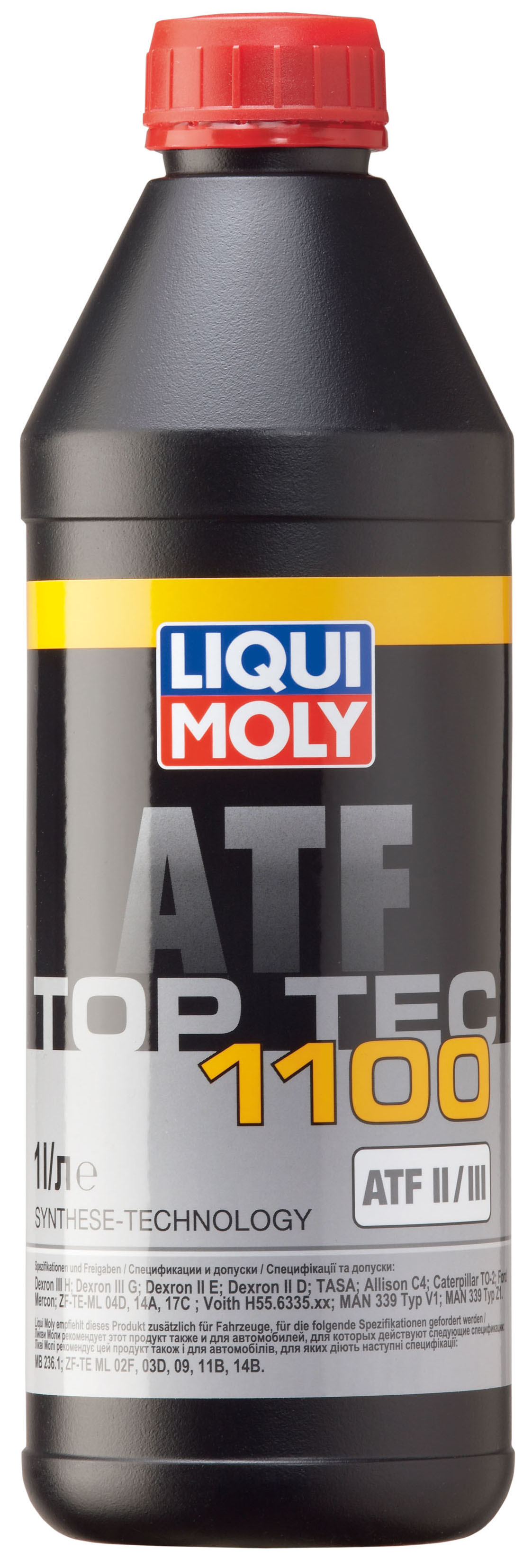 Трансмиссионные масла 3651 LiquiMoly НС-синтетическое трансмиссионное масло для АКПП Top Tec ATF 1100 1л 