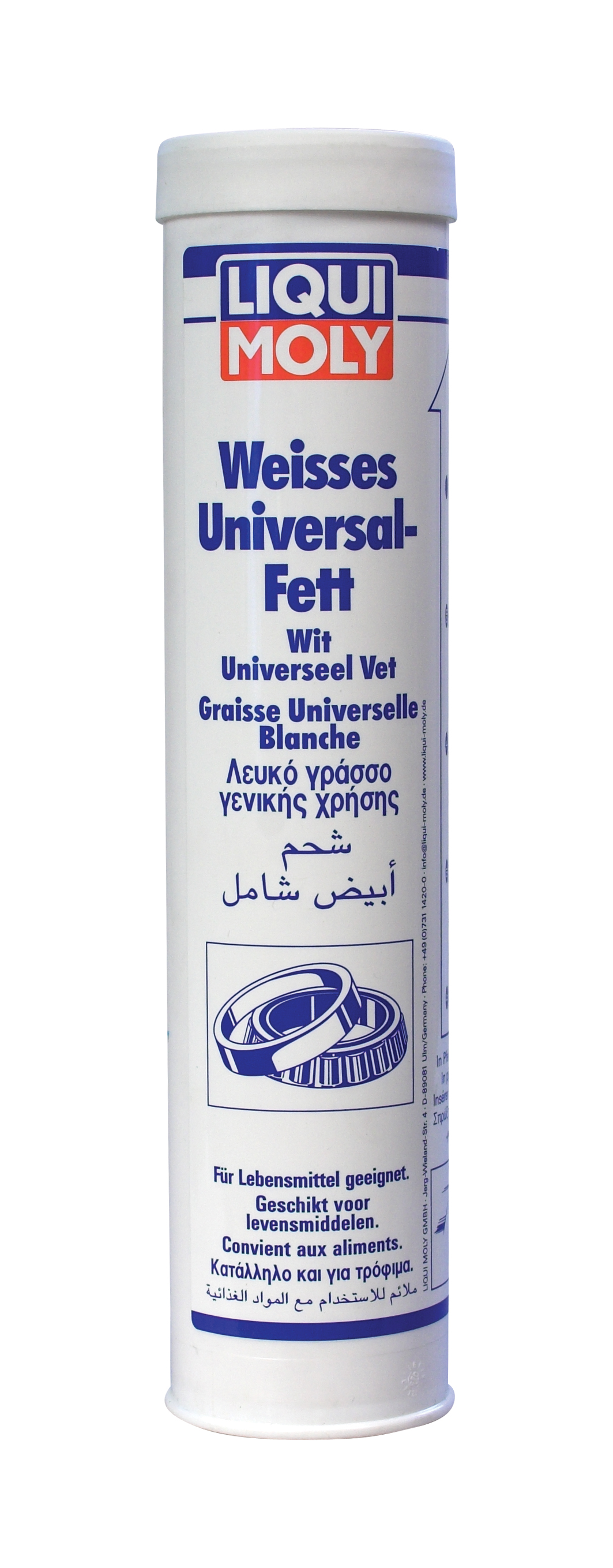 8918 LiquiMoly Белая универсальная смазка Weisses Universal-Fett 0,4кг