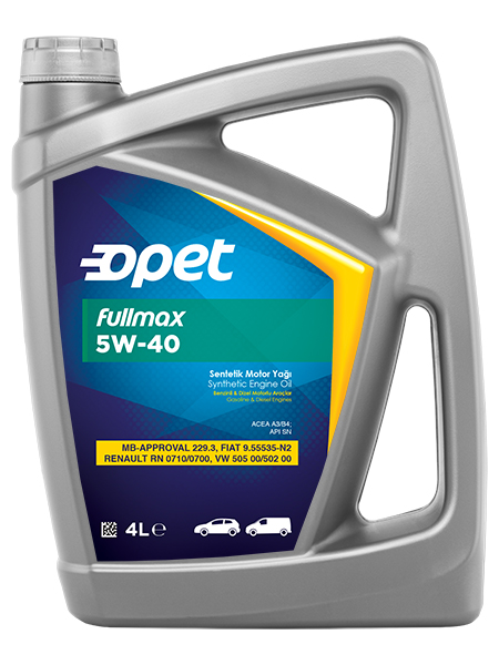 601214813 OPET Синтетическое моторное масло Fullmax 5W-40 SN (4л)