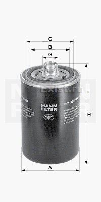 W719/45 MANN Фильтр масляный W719/45 MANN Фильтр масляный