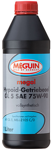 4650 Meguin Синтетическое трансмиссионное масло Megol Hypoid-Getriebeoel 75W-90 (1л)
