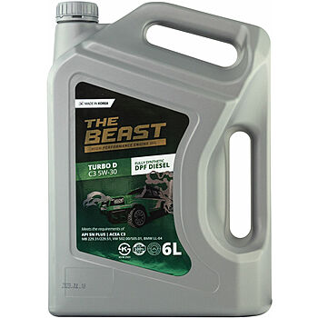 E0201L06U1 THE BEAST Синтетическое моторное масло TURBO D C3 5W-30 (6л)