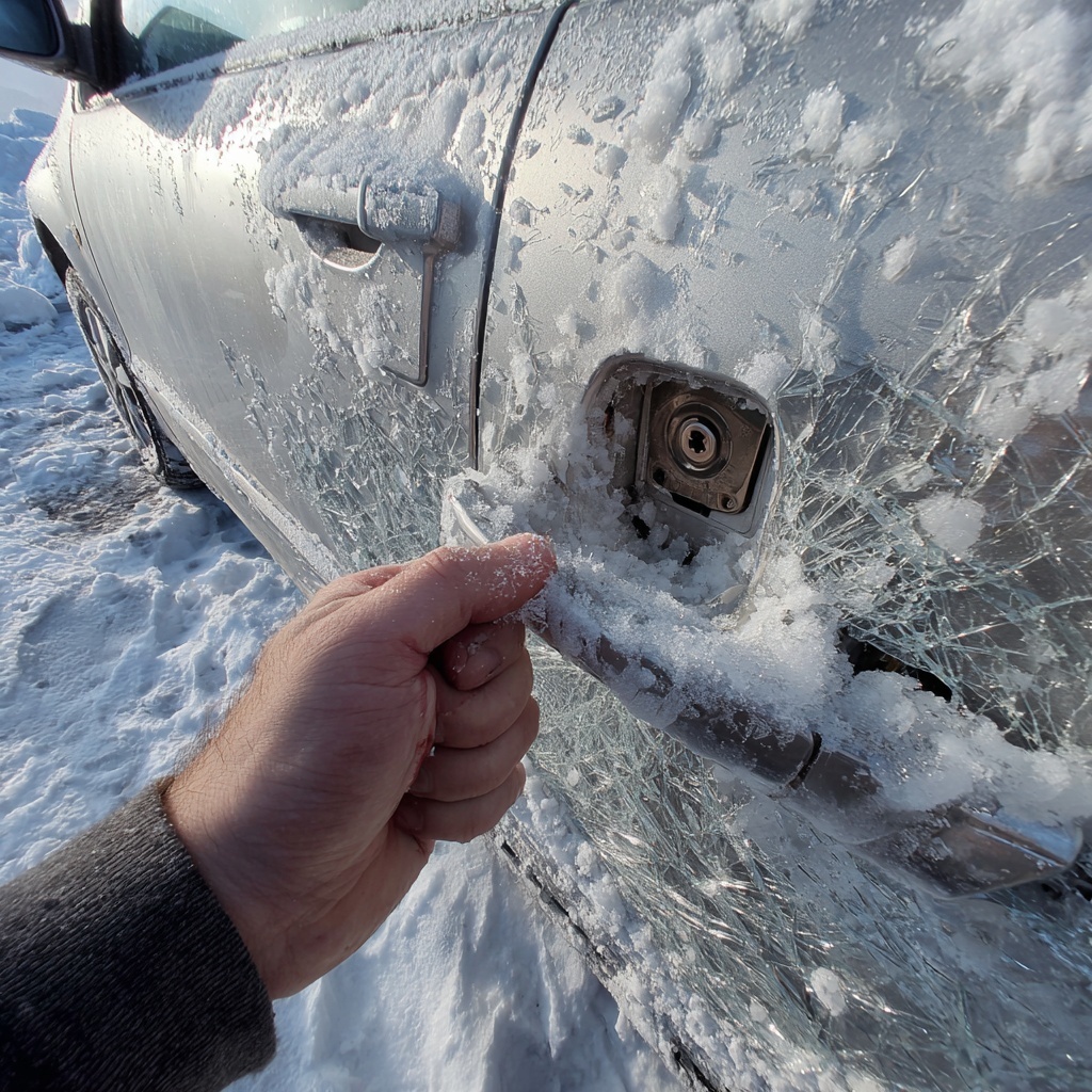 замерзший замок 