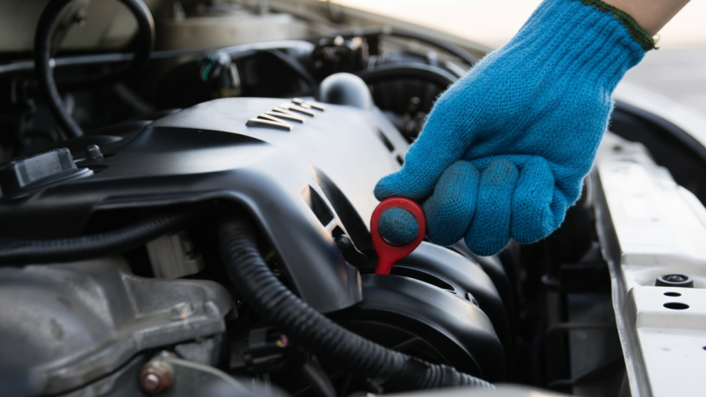 измерение уровня масла