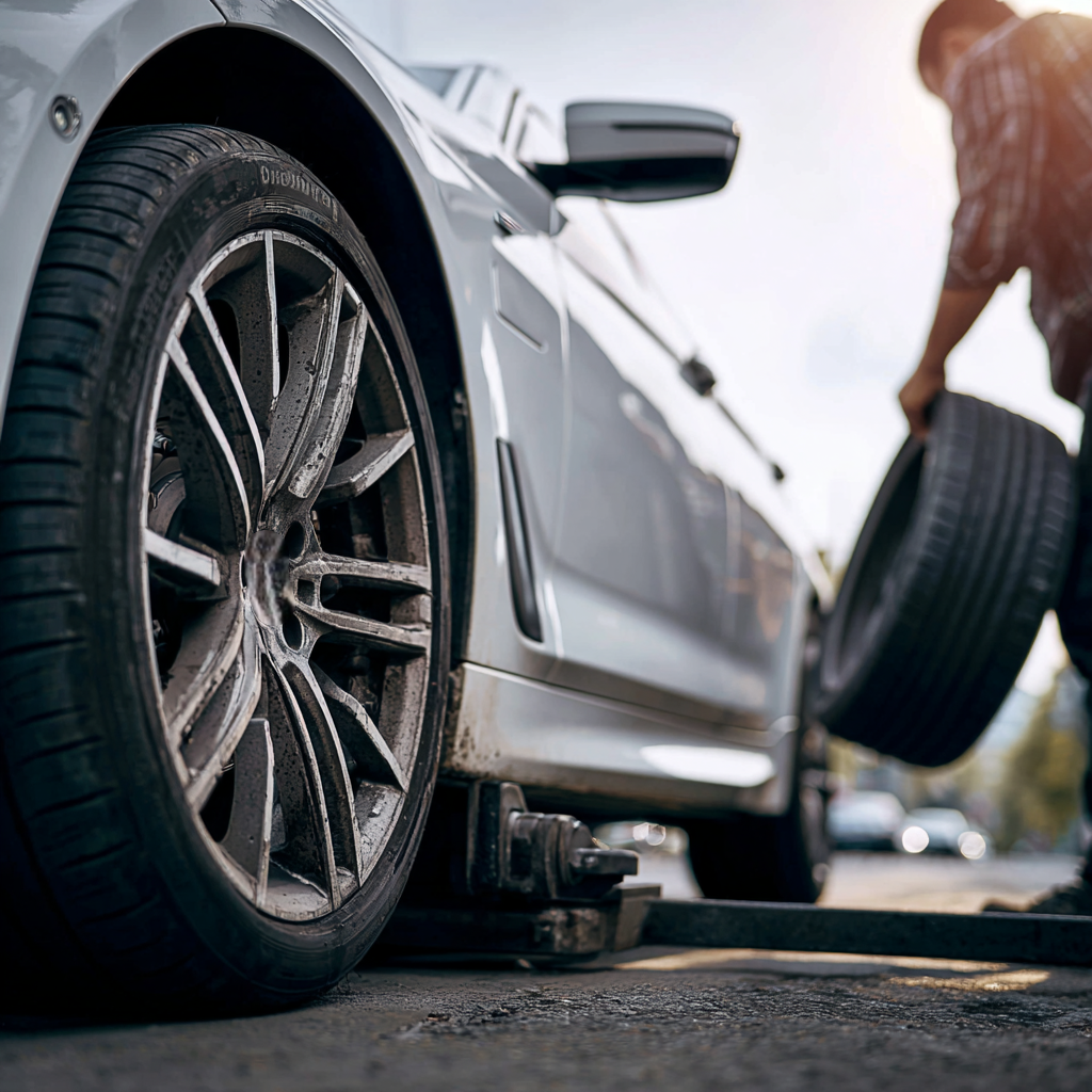 замена колеса