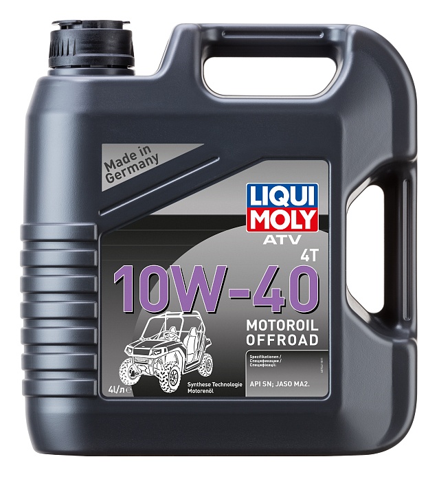 7541 LiquiMoly НС-синтетическое моторное масло для 4-такт.мотоц. ATV 4T Motoroil Offroad 10W-40 4л