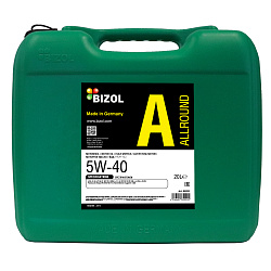85222 BIZOL НС-синтетическое моторное масло Allround 5W-40 SN A3/B4 (20л)