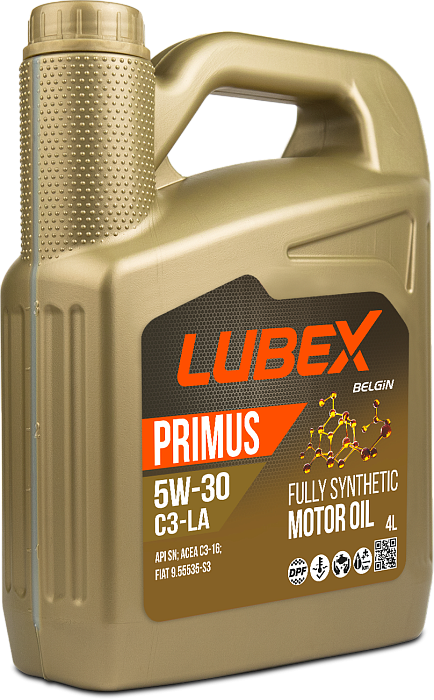 L034-1296-0404 LUBEX Синтетическое моторное масло PRIMUS C3-LA 5W-30 SN C3 (4л)