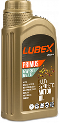 L034-1319-1201 LUBEX Синтетическое моторное масло PRIMUS MV-LA 5W-30 SN C2/C3 (1л)