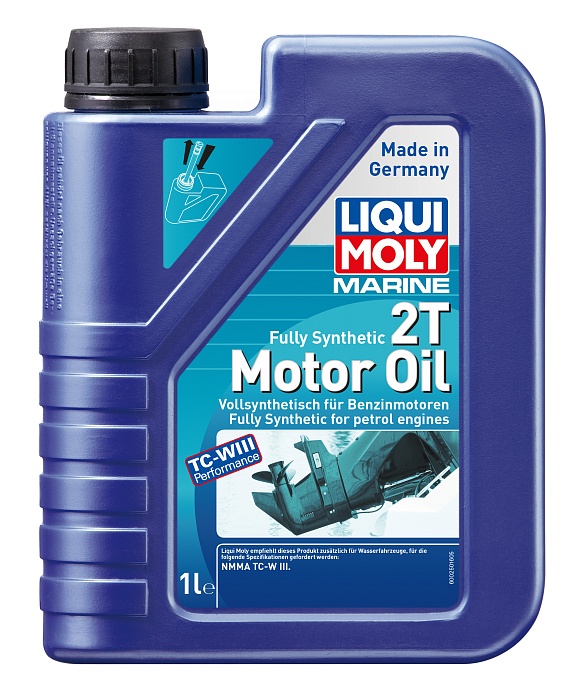 25021 LiquiMoly Синтетическое моторное масло для водной техники Marine Fully Synthetic 2T 1л						