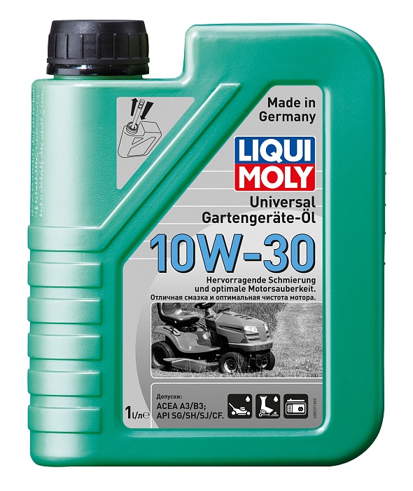 8037 LiquiMoly Минеральное моторное масло для газонокосилок Universal 4-T Gartengerate-Oil 10W-30 1л