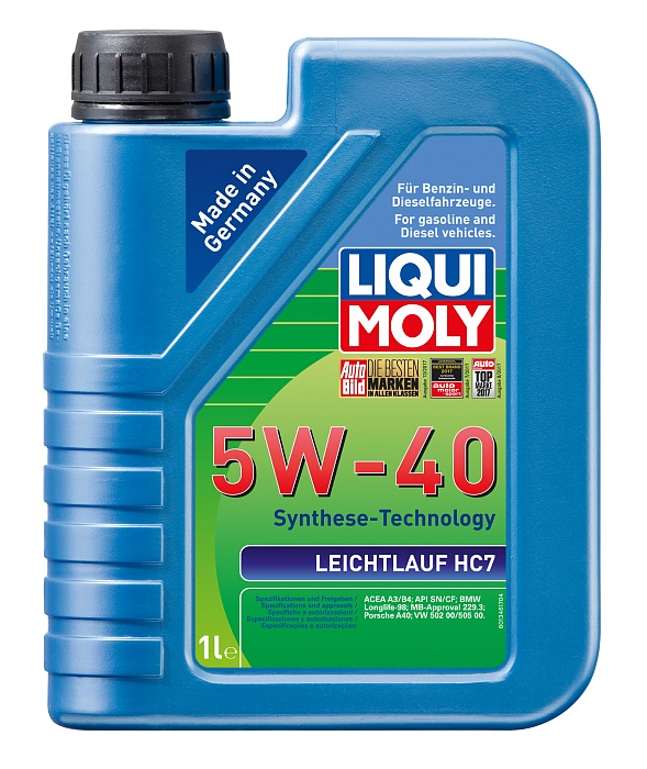 1346 LiquiMoly НС-синтетическое моторное масло Leichtlauf HC 7 5W-40 1л