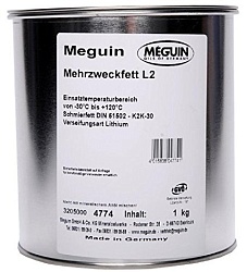 4774 Meguin Универсальная смазка Mehrzweckfett L2 (1кг)