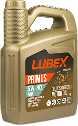 L034-1325-0404 LUBEX Синтетическое моторное масло PRIMUS MV 5W-40 CF/SN A3/B4 (4л)