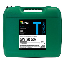85822 BIZOL НС-синтетическое моторное масло Technology 5W-30 507 SM C3 (20л)