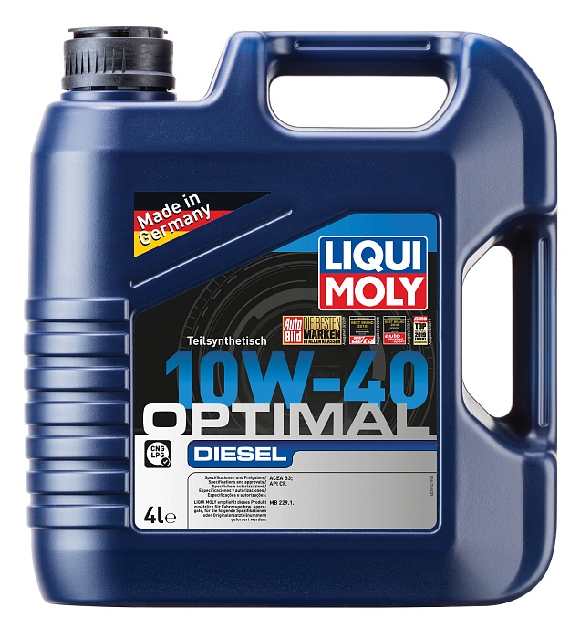 3934 LiquiMoly Полусинтетическое моторное масло Optimal Diesel 10W-40 4л