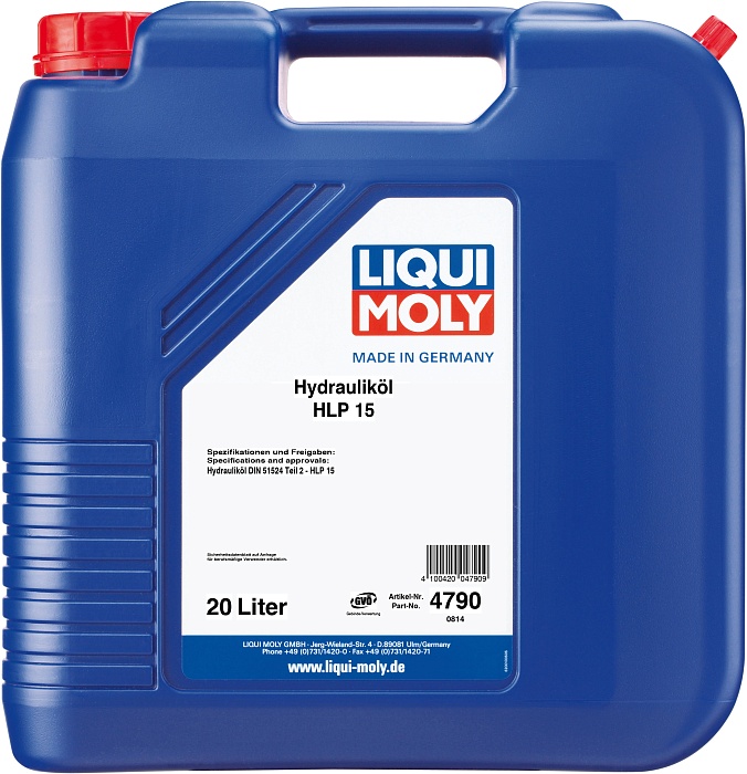 4790 LiquiMoly Минеральное гидравлическое масло Hydraulikoil HLP 15 20л