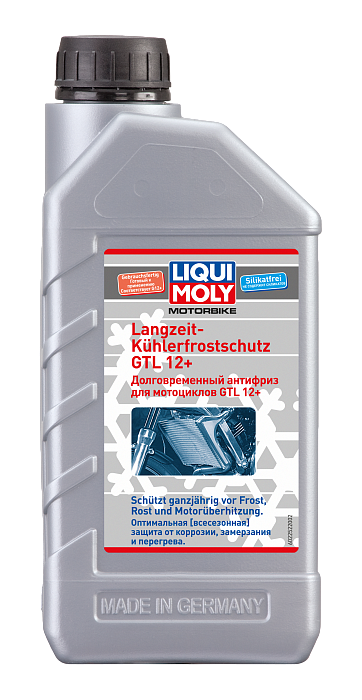 2252 LiquiMoly Долговременный антифриз для мотоциклов Motorbike Langzeit Kuhlerfrostschutz GTL12+ 1л