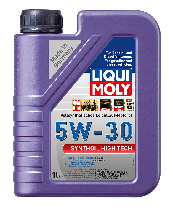 20957 LiquiMoly Синтетическое моторное масло Synthoil High Tech 5W-30 1л