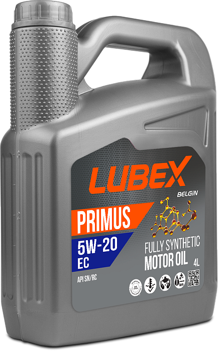 L034-1618-0404 LUBEX Синтетическое моторное масло PRIMUS EC 5W-20 SN+RC GF-5 (4л)