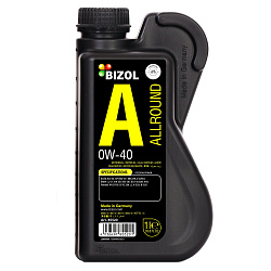 85520 BIZOL Синтетическое моторное масло Allround 0W-40 SN A3/B4 (1л)