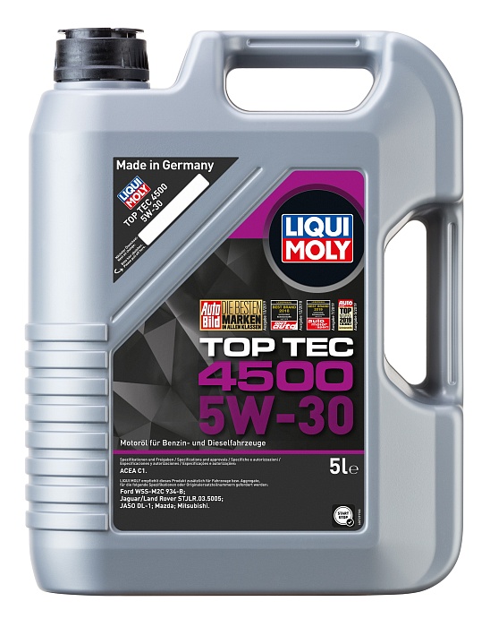 2378 LiquiMoly НС-синтетическое моторное масло Top Tec 4500 5W-30 5л