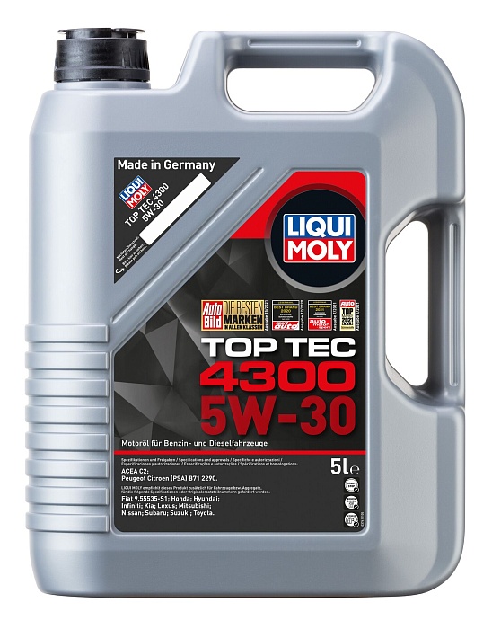 2324 LiquiMoly НС-синтетическое моторное масло Top Tec 4300 5W-30 5л