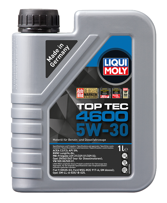 8032 LiquiMoly НС-синтетическое моторное масло Top Tec 4600 5W-30 1л