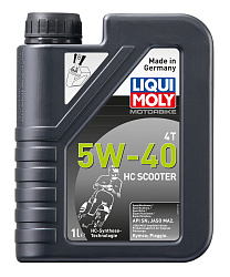 23236 LiquiMoly синтетическое моторное масло Motorbike 4T HC Scooter 5W-40 1л