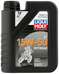 23232 LiquiMoly НС-синтетическое моторное масло для 4-такт.мотоциклов Motorbike 4T Offroad 15W-50 1л