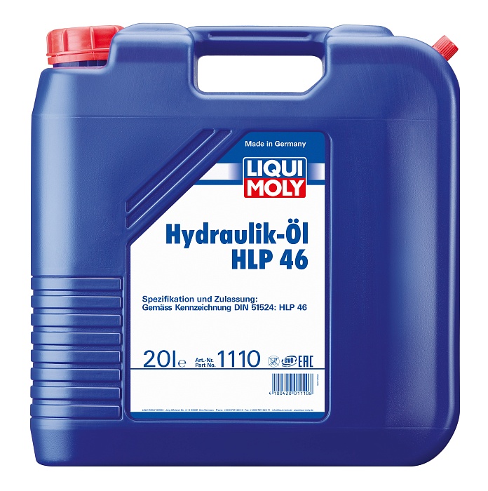 1110 LiquiMoly Минеральное гидравлическое масло Hydraulikoil HLP 46 20л