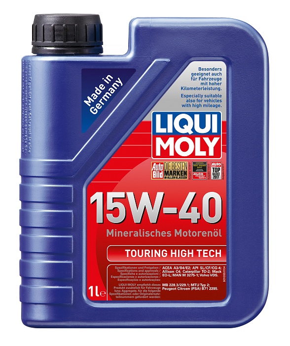 8905 LiquiMoly Минеральное моторное масло Touring High Tech 15W-40 1л