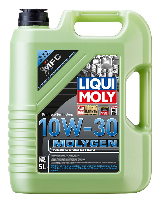 9978 LiquiMoly НС-синтетическое моторное масло Molygen New Generation 10W-30 5л