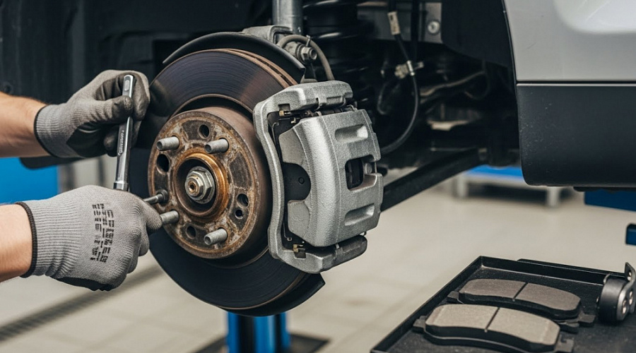  Замена тормозных колодок