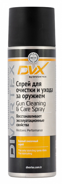 AER2504 DVX Спрей для очистки и ухода за оружием Gun Cleaning & Care Spray(0,22л)