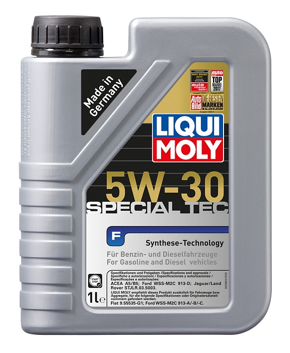 8063 LiquiMoly НС-синтетическое моторное масло Special Tec F 5W-30 1л