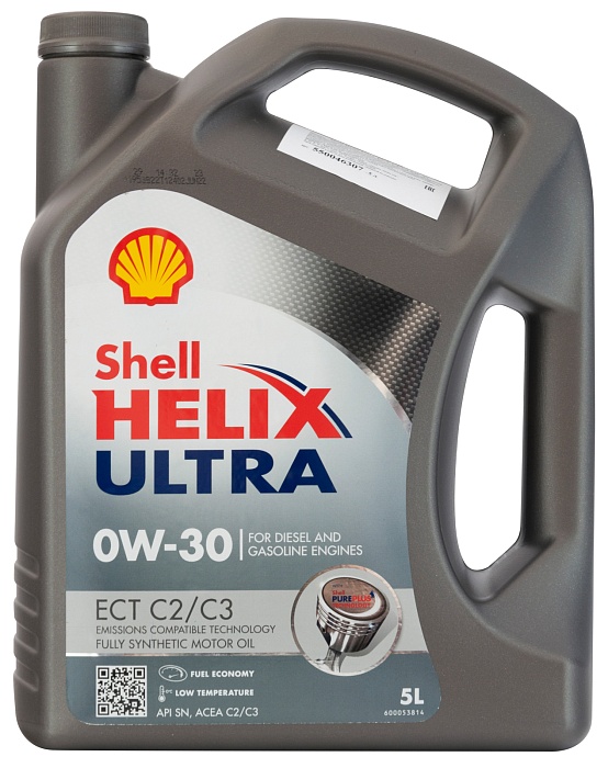 550046307 Shell Синтетическое моторное масло Helix Ultra ECT C2/C3 0W-30 SN (5л)