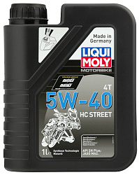 23234 LiquiMoly НС-синтетическое моторное масло для 4-такт.мотоцик. Motorbike 4T HC Street 5W-40 1л