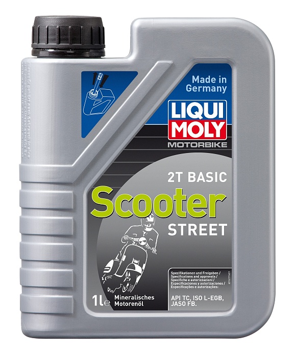 8068 LiquiMoly Минеральное моторное масло для скутеров Motorbike 2T Basic Scooter Street L-EGB 1л