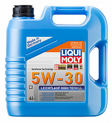 39006 LiquiMoly НС-синтетическое моторное масло Leichtlauf High Tech LL 5W-30 4л