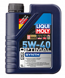 3925 LiquiMoly НС-синтетическое моторное масло Optimal Synth 5W-40 1л