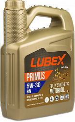 L034-1329-0404 LUBEX Синтетическое моторное масло PRIMUS RN 5W-30 (4л)