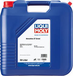 1565 LiquiMoly Полусинтетическое моторное масло для 2-такт.мотоциклов Motorbike 2T Street L-EGC 20л