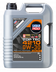 21605 LiquiMoly НС-синтетическое моторное масло Top Tec 4210 0W-30 5л